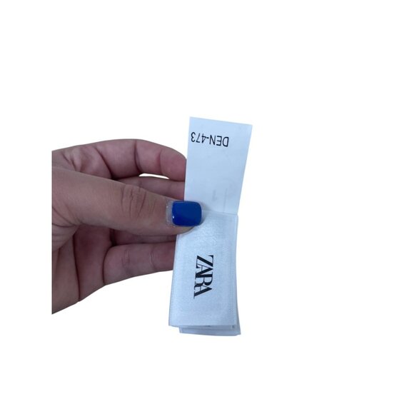 Zara Kate Moss Womens Scarf Maxi Dress M L Beige Ecru Flare Hem 9574/119 NWD - Picture 12 of 16